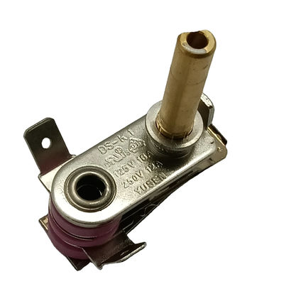Thermostat bimétallique réglable avec une plage de température de 50 à 250 °C et 100 cycles d'endurance