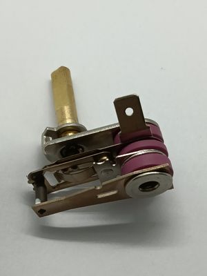 Thermostat bimétallique réglable avec une plage de température de 50 à 250 °C et 100 cycles d'endurance