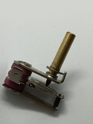 Thermostat bimétallique réglable avec une plage de température de 50 à 250 °C et 100 cycles d'endurance